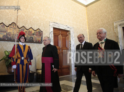 Citta del Vaticano, 15 feb 2013- Benedetto XVI questa mattina ha ricevuto il Presidente della Romania Traian Basescu. ©Riccardo Musacchio & Flavio Ianniello/Rosebud2
