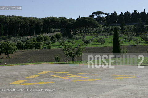 Castel Gandolfo, Rome May 20 2005Heliport of Pontifical Villas of Castel Gandolfo the summer residence of the Pope.  ©Riccardo Musacchio & Flavio Ianniello/Rosebud2
