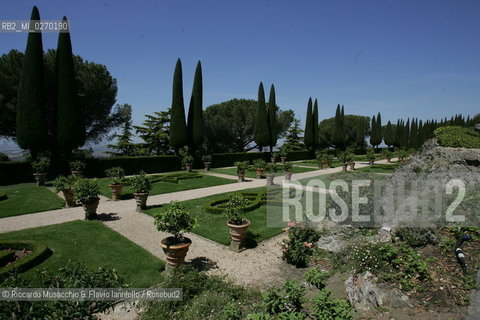 Castel Gandolfo, Rome May 20 2005 garden of Pontifical Villas of Castel Gandolfo the summer residence of the Pope.  ©Riccardo Musacchio & Flavio Ianniello/Rosebud2