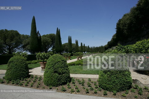 Castel Gandolfo, Rome May 20 2005 garden of Pontifical Villas of Castel Gandolfo the summer residence of the Pope.  ©Riccardo Musacchio & Flavio Ianniello/Rosebud2