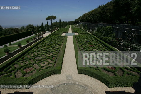 Castel Gandolfo, Rome May 20 2005 garden of Pontifical Villas of Castel Gandolfo the summer residence of the Pope.  ©Riccardo Musacchio & Flavio Ianniello/Rosebud2