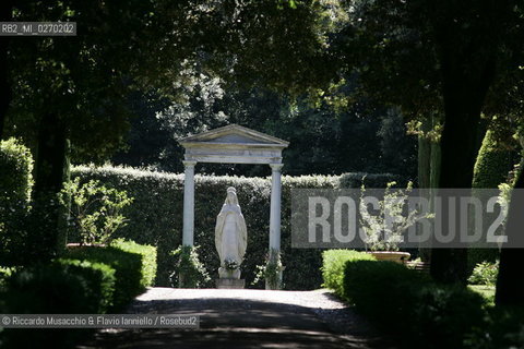 Castel Gandolfo, Rome May 20 2005 garden of Pontifical Villas of Castel Gandolfo the summer residence of the Pope.  ©Riccardo Musacchio & Flavio Ianniello/Rosebud2