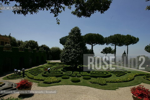 Castel Gandolfo, Rome May 20 2005 garden of Pontifical Villas of Castel Gandolfo the summer residence of the Pope.  ©Riccardo Musacchio & Flavio Ianniello/Rosebud2