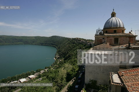 Castel Gandolfo, Rome May 20 2005 Papal Palace of Castel Gandolfo the summer residence of the Pope, view of Lake Albano.  ©Riccardo Musacchio & Flavio Ianniello/Rosebud2