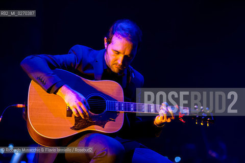Rome Auditorium Music Park Feb 20 2013.Italian indie rock band Baustelle in concert Fantasma..Francesco Bianconi - lyrics, vocals, guitar, keyboard.Rachele Bastreghi - vocals, keyboard, percussion.Claudio Brasini - guitarEnsemble Simphony Orchestra.  ©Riccardo Musacchio & Flavio Ianniello/Rosebud2