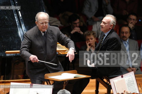 Rome Auditorium Music Park Feb 20 2013.Italian indie rock band Baustelle in concert Fantasma..Francesco Bianconi - lyrics, vocals, guitar, keyboard.Rachele Bastreghi - vocals, keyboard, percussion.Claudio Brasini - guitarEnsemble Simphony Orchestra.  ©Riccardo Musacchio & Flavio Ianniello/Rosebud2