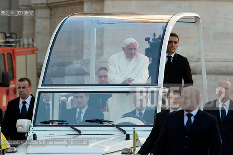 Vatican City Feb 27 2013. Pope Benedict XVI held his last Mass as pontiff at St Peters Square.  ©Riccardo Musacchio & Flavio Ianniello/Rosebud2
