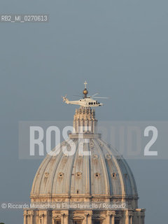 Vatican City Feb 28 2013.Pope Benedict XVI left the Vatican on his final day as Pope.  ©Riccardo Musacchio & Flavio Ianniello/Rosebud2