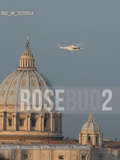 Vatican City Feb 28 2013.Pope Benedict XVI left the Vatican on his final day as Pope.  ©Riccardo Musacchio & Flavio Ianniello/Rosebud2