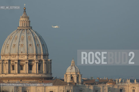 Vatican City Feb 28 2013.Pope Benedict XVI left the Vatican on his final day as Pope.  ©Riccardo Musacchio & Flavio Ianniello/Rosebud2