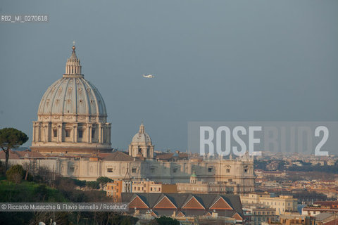 Vatican City Feb 28 2013.Pope Benedict XVI left the Vatican on his final day as Pope.  ©Riccardo Musacchio & Flavio Ianniello/Rosebud2