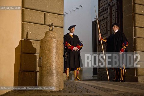 Castel Gandolfo (Rome) Feb 28 2013. The closing of the Papal Palaces doors, symbol of the end of the Pope Benedict XVIs pontificate.  ©Riccardo Musacchio & Flavio Ianniello/Rosebud2