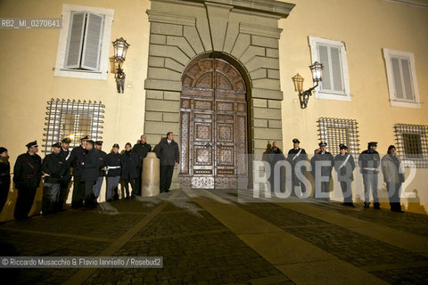 Castel Gandolfo (Rome) Feb 28 2013. The closing of the Papal Palaces doors, symbol of the end of the Pope Benedict XVIs pontificate.  ©Riccardo Musacchio & Flavio Ianniello/Rosebud2