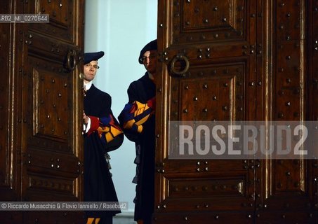 Castel Gandolfo (Rome) Feb 28 2013. The closing of the Papal Palaces doors, symbol of the end of the Pope Benedict XVIs pontificate.  ©Riccardo Musacchio & Flavio Ianniello/Rosebud2