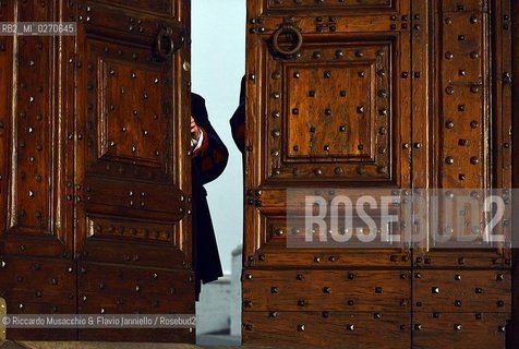 Castel Gandolfo (Rome) Feb 28 2013. The closing of the Papal Palaces doors, symbol of the end of the Pope Benedict XVIs pontificate.  ©Riccardo Musacchio & Flavio Ianniello/Rosebud2