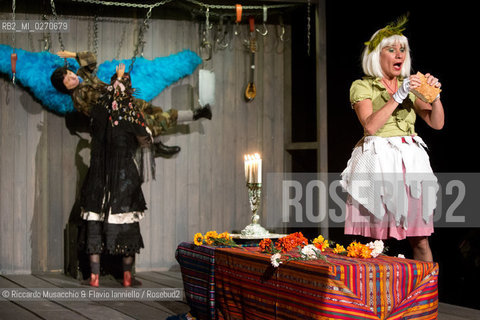 Rome Auditorium Music Park Feb 17 2013.Odin Teatret La vita cronica.Conductor Eugenio Barba with Odin Teatret ensemble.actors: Kai Bredholt, Roberta Carreri, Jan Ferslev, Elena Floris, Donald Kitt, Tage Larsen, Sofia Monsalve, Iben Nagel Rasmussen, Fausto Pro, Julia Varley.  ©Riccardo Musacchio & Flavio Ianniello/Rosebud2