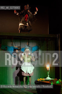 Rome Auditorium Music Park Feb 17 2013.Odin Teatret La vita cronica.Conductor Eugenio Barba with Odin Teatret ensemble.actors: Kai Bredholt, Roberta Carreri, Jan Ferslev, Elena Floris, Donald Kitt, Tage Larsen, Sofia Monsalve, Iben Nagel Rasmussen, Fausto Pro, Julia Varley.  ©Riccardo Musacchio & Flavio Ianniello/Rosebud2