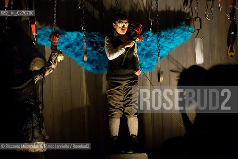 Rome Auditorium Music Park Feb 17 2013.Odin Teatret La vita cronica.Conductor Eugenio Barba with Odin Teatret ensemble.actors: Kai Bredholt, Roberta Carreri, Jan Ferslev, Elena Floris, Donald Kitt, Tage Larsen, Sofia Monsalve, Iben Nagel Rasmussen, Fausto Pro, Julia Varley.  ©Riccardo Musacchio & Flavio Ianniello/Rosebud2