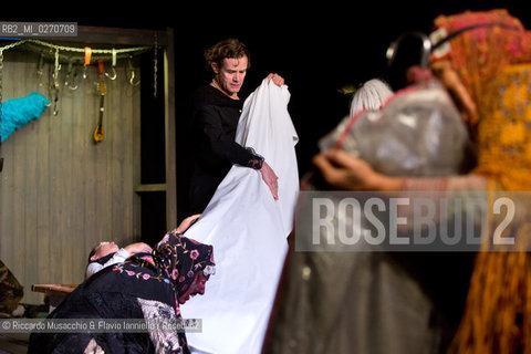 Rome Auditorium Music Park Feb 17 2013.Odin Teatret La vita cronica.Conductor Eugenio Barba with Odin Teatret ensemble.actors: Kai Bredholt, Roberta Carreri, Jan Ferslev, Elena Floris, Donald Kitt, Tage Larsen, Sofia Monsalve, Iben Nagel Rasmussen, Fausto Pro, Julia Varley.  ©Riccardo Musacchio & Flavio Ianniello/Rosebud2