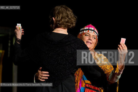 Rome Auditorium Music Park Feb 17 2013.Odin Teatret La vita cronica.Conductor Eugenio Barba with Odin Teatret ensemble.actors: Kai Bredholt, Roberta Carreri, Jan Ferslev, Elena Floris, Donald Kitt, Tage Larsen, Sofia Monsalve, Iben Nagel Rasmussen, Fausto Pro, Julia Varley.  ©Riccardo Musacchio & Flavio Ianniello/Rosebud2