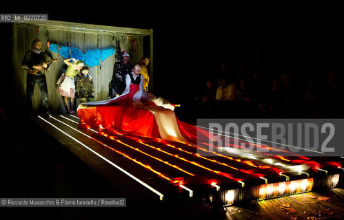 Rome Auditorium Music Park Feb 17 2013.Odin Teatret La vita cronica.Conductor Eugenio Barba with Odin Teatret ensemble.actors: Kai Bredholt, Roberta Carreri, Jan Ferslev, Elena Floris, Donald Kitt, Tage Larsen, Sofia Monsalve, Iben Nagel Rasmussen, Fausto Pro, Julia Varley.  ©Riccardo Musacchio & Flavio Ianniello/Rosebud2