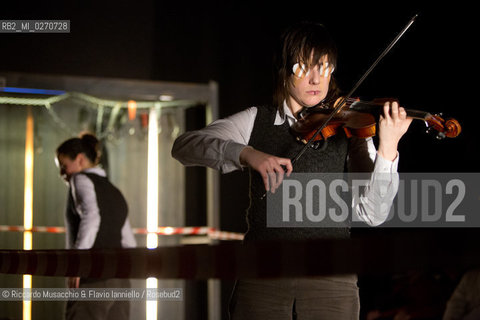 Rome Auditorium Music Park Feb 17 2013.Odin Teatret La vita cronica.Conductor Eugenio Barba with Odin Teatret ensemble.actors: Kai Bredholt, Roberta Carreri, Jan Ferslev, Elena Floris, Donald Kitt, Tage Larsen, Sofia Monsalve, Iben Nagel Rasmussen, Fausto Pro, Julia Varley.  ©Riccardo Musacchio & Flavio Ianniello/Rosebud2