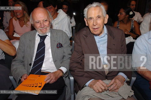 Roma, Cavea dell Auditoriuum 05 / 07 / 2004.Stagione estiva dell Accademia Nazionale di santa Cecilia:.Roberto Gatto plays Rugantino.Nella foto: il maestro Armando Trovajoli.Ph Riccardo Musacchio
 ©Riccardo Musacchio & Flavio Ianniello/Rosebud2