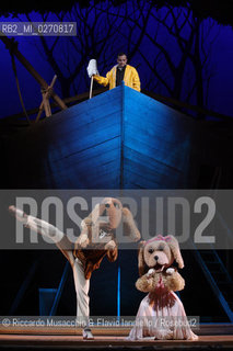 Fabriano, AN 21 11 2009 .Aggiungi Un Posto a Tavola il Musical.di Garinei e Giovannini con la collaborazione.di Jaja Fiastri.Musiche di Armando Trovajoli.Coreografie di Gino Landi.Messa in Scena di Johnny Dorelli.con Gianluca Guidi, Enzo Garinei e Marisa Laurito.e con Marco Simeoli e Valentina Cenni.. ©Riccardo Musacchio & Flavio Ianniello/Rosebud2