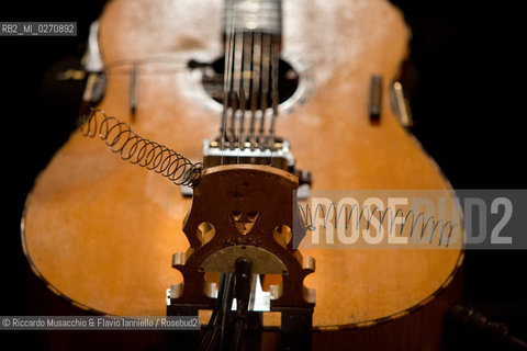 Rome, Auditorium Music Park Mar 02 2013.Antonello Salis: accordion, piano.Paolo Angeli sardinian guitar. ©Riccardo Musacchio & Flavio Ianniello/Rosebud2