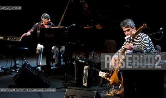 Rome, Auditorium Music Park Mar 02 2013.Antonello Salis: accordion, piano.Paolo Angeli sardinian guitar. ©Riccardo Musacchio & Flavio Ianniello/Rosebud2