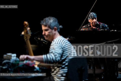 Rome, Auditorium Music Park Mar 02 2013.Antonello Salis: accordion, piano.Paolo Angeli sardinian guitar. ©Riccardo Musacchio & Flavio Ianniello/Rosebud2