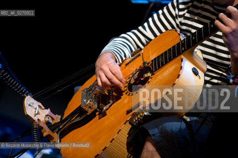 Rome, Auditorium Music Park Mar 02 2013.Antonello Salis: accordion, piano.Paolo Angeli sardinian guitar. ©Riccardo Musacchio & Flavio Ianniello/Rosebud2
