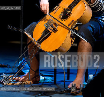 Rome, Auditorium Music Park Mar 02 2013.Antonello Salis: accordion, piano.Paolo Angeli sardinian guitar. ©Riccardo Musacchio & Flavio Ianniello/Rosebud2