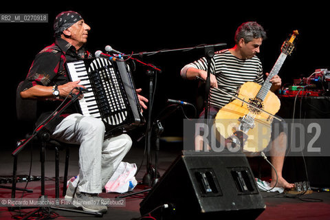Rome, Auditorium Music Park Mar 02 2013.Antonello Salis: accordion, piano.Paolo Angeli sardinian guitar. ©Riccardo Musacchio & Flavio Ianniello/Rosebud2