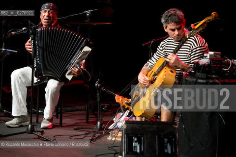 Rome, Auditorium Music Park Mar 02 2013.Antonello Salis: accordion, piano.Paolo Angeli sardinian guitar. ©Riccardo Musacchio & Flavio Ianniello/Rosebud2