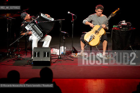 Rome, Auditorium Music Park Mar 02 2013.Antonello Salis: accordion, piano.Paolo Angeli sardinian guitar. ©Riccardo Musacchio & Flavio Ianniello/Rosebud2