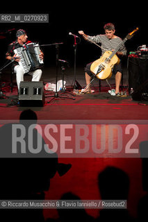 Rome, Auditorium Music Park Mar 02 2013.Antonello Salis: accordion, piano.Paolo Angeli sardinian guitar. ©Riccardo Musacchio & Flavio Ianniello/Rosebud2