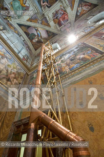 Città del Vaticano 09 03 2013.Visita nella Cappella Sistina in attesa del Conclave..Nella foto: la stufa da dove partiranno le fumate. ©Riccardo Musacchio & Flavio Ianniello/Rosebud2