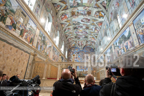 Città del Vaticano 09 03 2013.Visita nella Cappella Sistina in attesa del Conclave. ©Riccardo Musacchio & Flavio Ianniello/Rosebud2