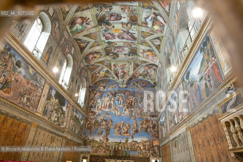 Città del Vaticano 09 03 2013.Visita nella Cappella Sistina in attesa del Conclave. ©Riccardo Musacchio & Flavio Ianniello/Rosebud2