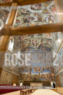 Città del Vaticano 09 03 2013.Visita nella Cappella Sistina in attesa del Conclave. ©Riccardo Musacchio & Flavio Ianniello/Rosebud2