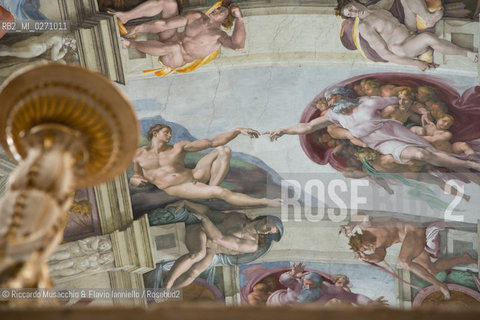 Città del Vaticano 09 03 2013.Visita nella Cappella Sistina in attesa del Conclave. ©Riccardo Musacchio & Flavio Ianniello/Rosebud2