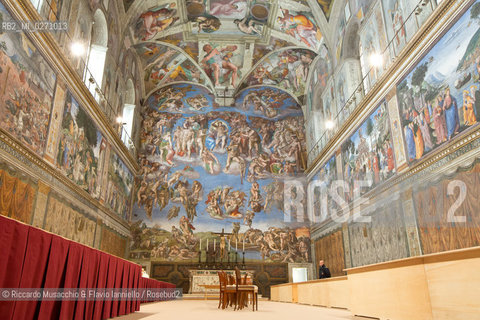 Città del Vaticano 09 03 2013.Visita nella Cappella Sistina in attesa del Conclave. ©Riccardo Musacchio & Flavio Ianniello/Rosebud2