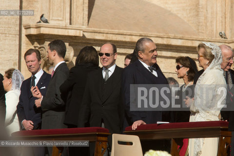Città del Vaticano Mar 19 2013.Cerimonia di Intronizzazione di Papa Francesco..Nella foto: Alberto di Monaco con la moglie Charlene Wittstock. ©Riccardo Musacchio & Flavio Ianniello/Rosebud2