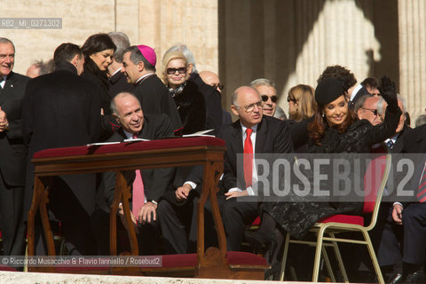 Città del Vaticano Mar 19 2013.Cerimonia di Intronizzazione di Papa Francesco..Nella foto: la Preseidente Argentina Cristina Kirchner. ©Riccardo Musacchio & Flavio Ianniello/Rosebud2