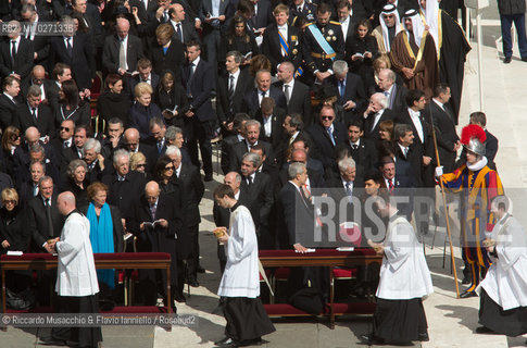 Città del Vaticano Mar 19 2013.Cerimonia di Intronizzazione di Papa Francesco. ©Riccardo Musacchio & Flavio Ianniello/Rosebud2