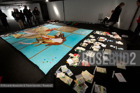 Roma, Auditorium Parco della Musica 15 03 2013.Libri Come, Festa del Libro e della Lettura.Nella foto: Di/versi europei installazione di Geoletteratura, Fernanda Pessolano. ©Riccardo Musacchio & Flavio Ianniello/Rosebud2