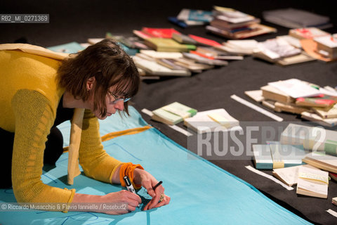Roma, Auditorium Parco della Musica 15 03 2013.Libri Come, Festa del Libro e della Lettura.Nella foto: Di/versi europei installazione di Geoletteratura, Fernanda Pessolano. ©Riccardo Musacchio & Flavio Ianniello/Rosebud2