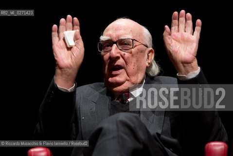 Roma, Auditorium Parco della Musica 16 03 2013.Libri Come, Festa del Libro e della Lettura..Nella foto: Andrea Camilleri intervistato da Serena Dandini. ©Riccardo Musacchio & Flavio Ianniello/Rosebud2