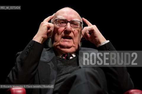 Roma, Auditorium Parco della Musica 16 03 2013.Libri Come, Festa del Libro e della Lettura..Nella foto: Andrea Camilleri intervistato da Serena Dandini. ©Riccardo Musacchio & Flavio Ianniello/Rosebud2